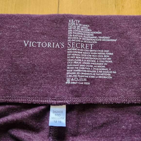 Victoria's Secret Cotton Blend Leggings w/ Ankle Cut-Outs - XS - Picture 2 of 6